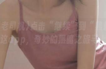 点击“继续”到“黑料老司机”这app，奇妙的黑暗之旅马上开启
